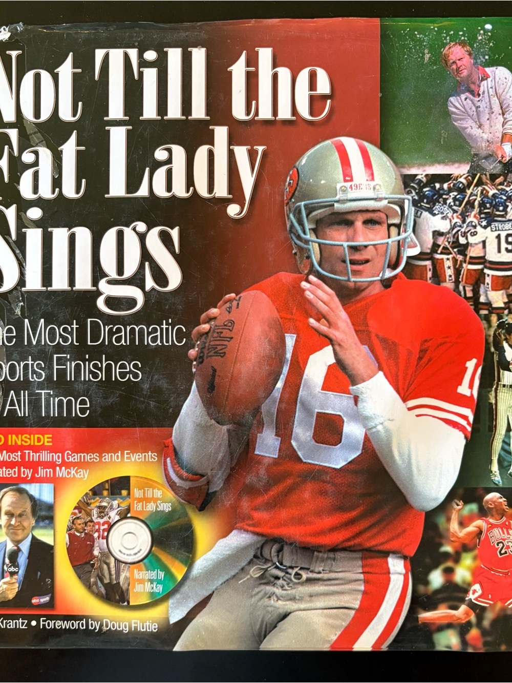 Not Till the Fat Lady Sings Sports Game Book with DVD - Joe Montana Cover